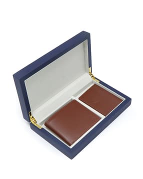 brooks brothers Men Classic Leather Wallet & Card Holder Gift Set-picture-44