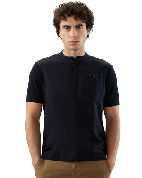 PARX Men Regular Fit Henley T-Shirt