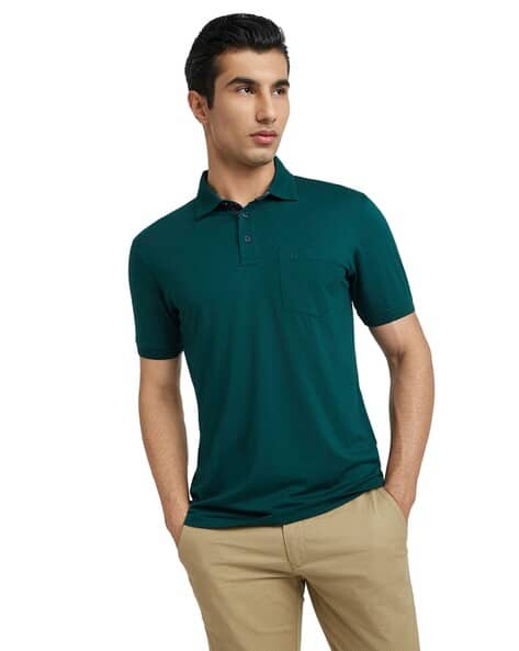 Colorplus Men Regular Fit Cotton Polo T-Shirt