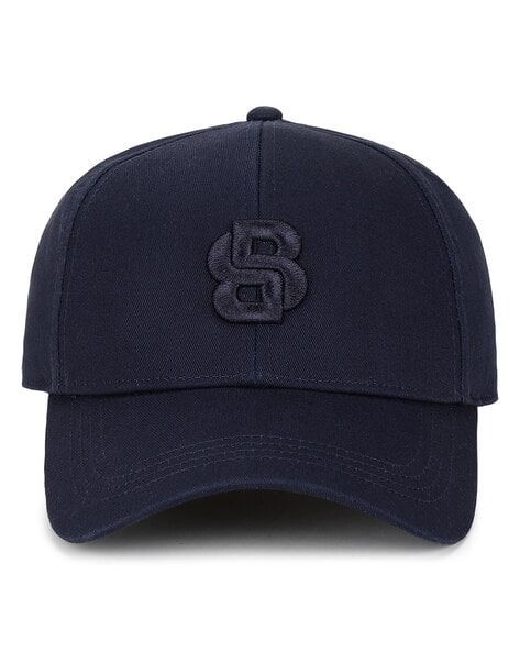 Buy BOSS Double B Monogram Baseball Cap | Blue Color Men | AJIO LUXE