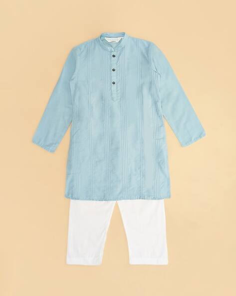 INDUS ROUTE by Pantaloons Boys Viscose Kurta Pyjama Set