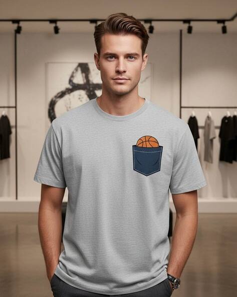 NEONOMAD Men Graphic Print Relaxed Fit Crew-Neck T-Shirt
