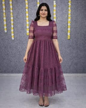 nyrika Women Embroidered Tiered Dress-picture-30