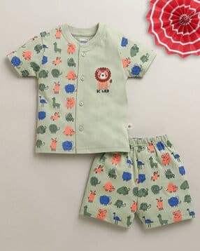 Printed Jabla & Shorts Set-image-42