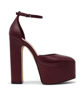 steve madden Women Platform Pumps with Leather Upper-picture-18