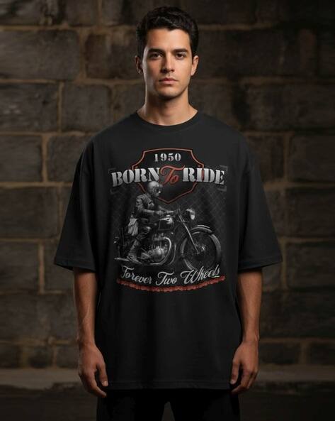 NEONOMAD Men Printed Loose Fit T-Shirt