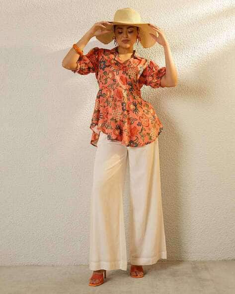 Sassafras Women Relaxed Fit Floral Top