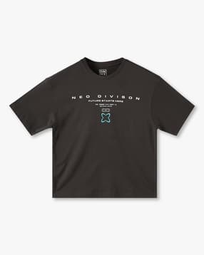 yb dnmx Boys Neo Division Print Regular Fit Round-Neck T-Shirt-picture-52