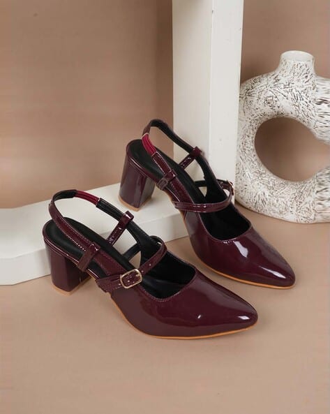 MOZAFIA Women Heeled Sandals with PU upper
