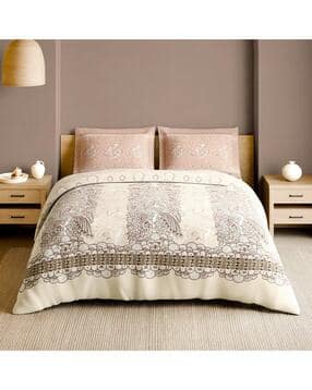 spaces Cotton Printed Bedsheet with 2 Pillow-picture-10