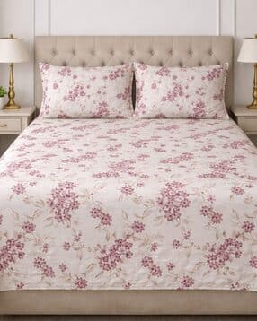 mafatlal Pure Cotton Bedsheet with Pillow Cover-picture-49