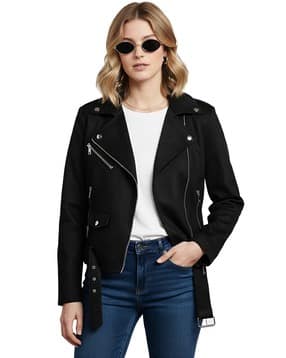 leather retail Women Zip-Front Jacket-picture-17