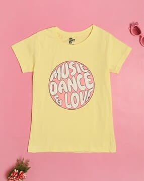 v-mart Girls Printed Regular Fit T-Shirt-picture-20
