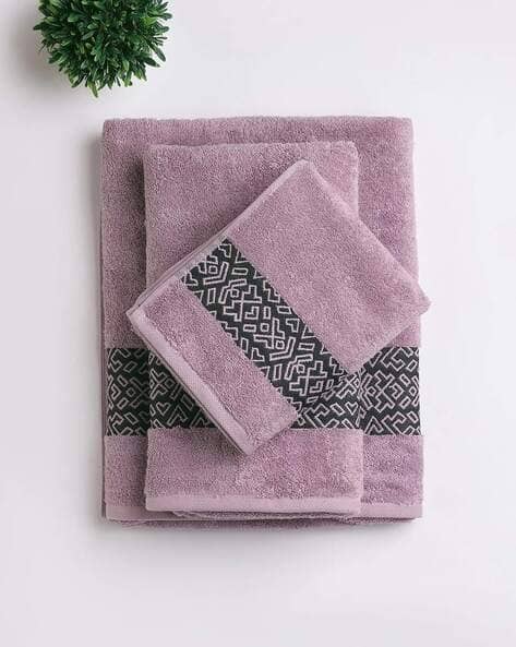 SPACES  Cotton Jacquard Soft feel & Breatheable Towel Combo Set
