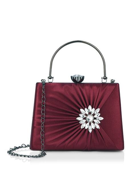 Lavie Women Embellished Clutch with Chain Strap