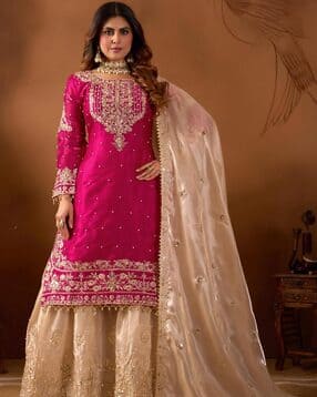 nyrika Women Embroidered 3-Piece Suit Set-picture-26