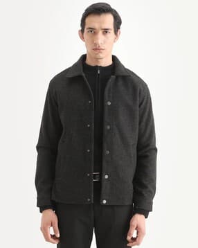 rare rabbit Men Regular Fit Spread-Collar Jacket-picture-14