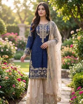 nyrika Women Embroidered 3-Piece Suit Set-picture-24