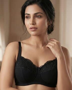 Double Layered Non Wired 3/4Th Coverage T-Shirt Bra-image-46