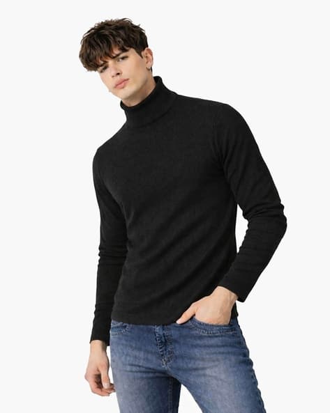 Buda Jeans Co Men Regular Fit High-Neck T-Shirt