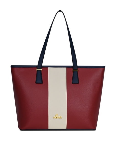 Lavie Women Logo Embossed Tote Bag with Double Handle