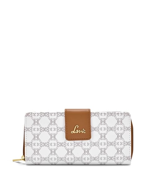 Lavie Women Logo Print Zip-Around Wallet