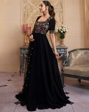 Women Embroidered Gown Dress-image-47