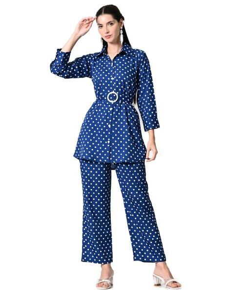 LIBOZA Women Printed Straight Kurta Suit Set