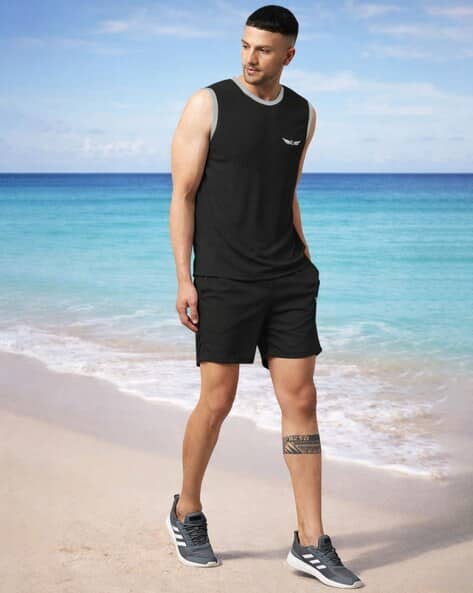 Buda Jeans Co Men T-Shirt & Shorts Co-Ord Set