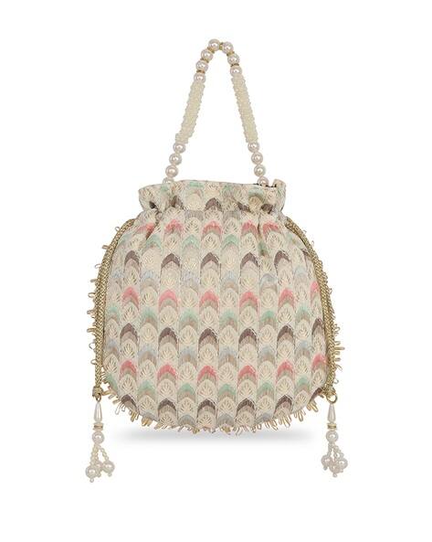 Lavie Women Embroidered Wristlet with Tassel