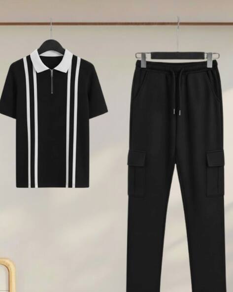 Buda Jeans Co Men Colourblocked 2-Piece Sets