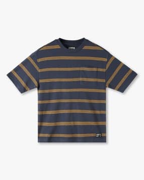 yb dnmx Boys Striped Oversized Round-Neck T-Shirt-picture-15