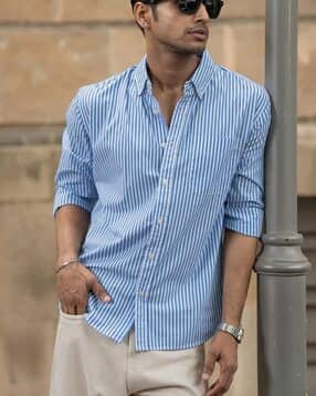 dmsf Men Stripes Regular Fit Shirt-picture-49