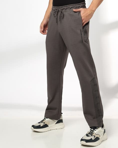 Teamspirit Men Patterned Panel Straight Track Pants