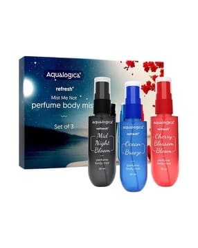 aqualogica Pack of 3 Refresh Mist Me Not Perfume Body Mist Set-picture-10