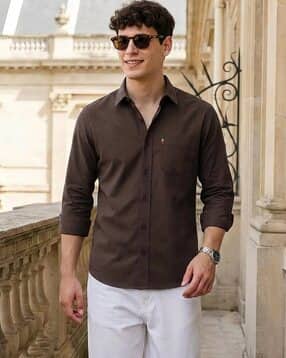 buda jeans co Men Regular Fit Shirt with Spread Collar-picture-45