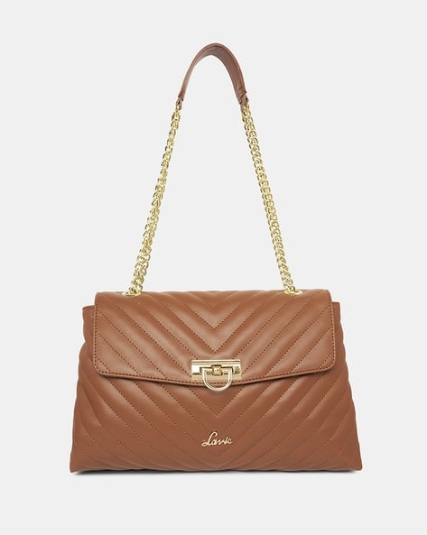 Lavie Women Veden Large Flap Satchel Bag with Chain Strap