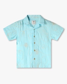 kb team spirit Boys Embroidered Tailored Fit Cotton Shirt-picture-29