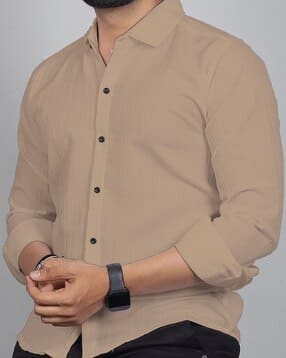 neonomad Men Regular Fit Shirt with Spread Collar-picture-12