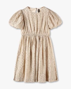 rio girls Girls Polka-Dot Print Fit & Flare Dress-picture-35