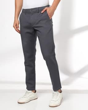 netplay Men Slim Fit Flat-Front Trousers-picture-38