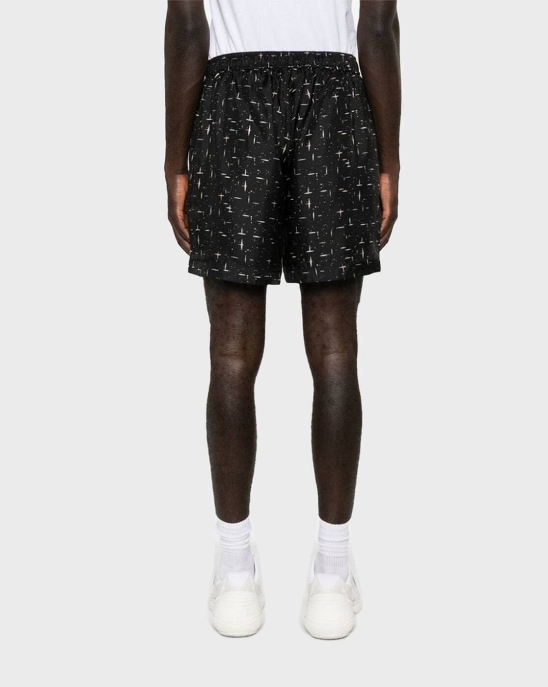 Buy AMIRI Fleck Amiri Silk Short | Black Color Men | AJIO LUXE