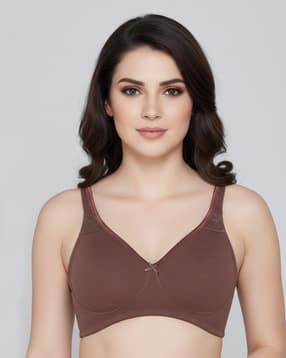 Double Layered Non-Wired 3/4Th Coverage T-Shirt Bra-image-47