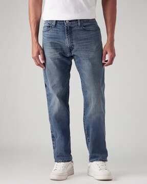 Buy LEVI'S Men Mid-Wash 555 Relaxed Stra Online | Ajio.com