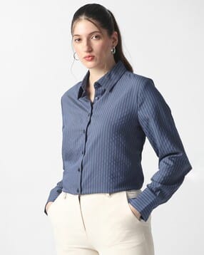van heusen Women Printed Regular Fit Shirt -picture-36