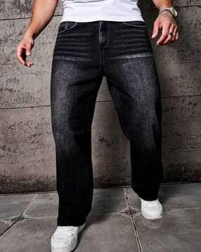 avanova Men Lightly Washed Straight Jeans-picture-36