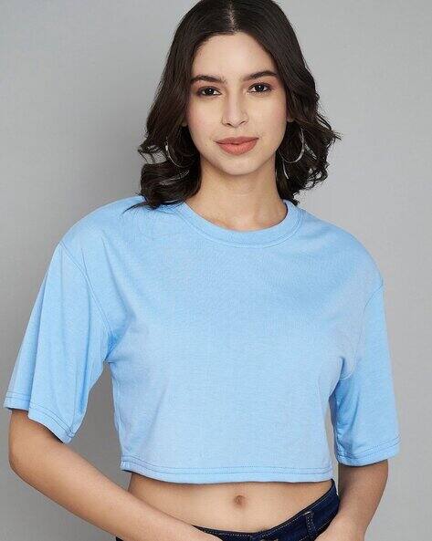 Trend Level Women Loose Fit Crew-Neck T-Shirt