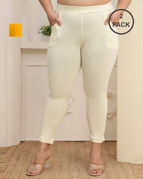 Valles365 Women Pack of 2 Relaxed Fit Flat-Front Pants
