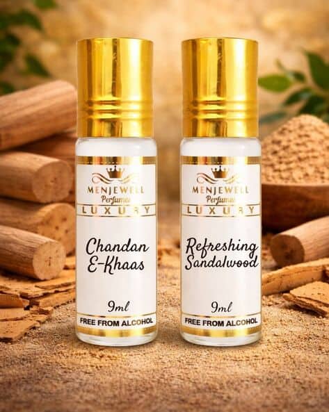Menjewell Men Pack of 2 Roll-On Attar Perfume - 18ml