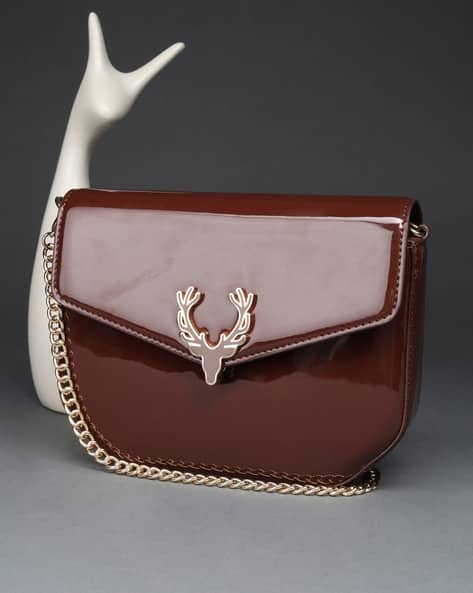 ALLEN SOLLY Women Sling Bag with Detachable Chain Strap